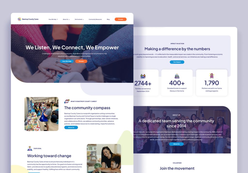 Bastrop County Cares: Designing a More Accessible Digital Experience Bastrop County Cares Website Design by Julie Mendez