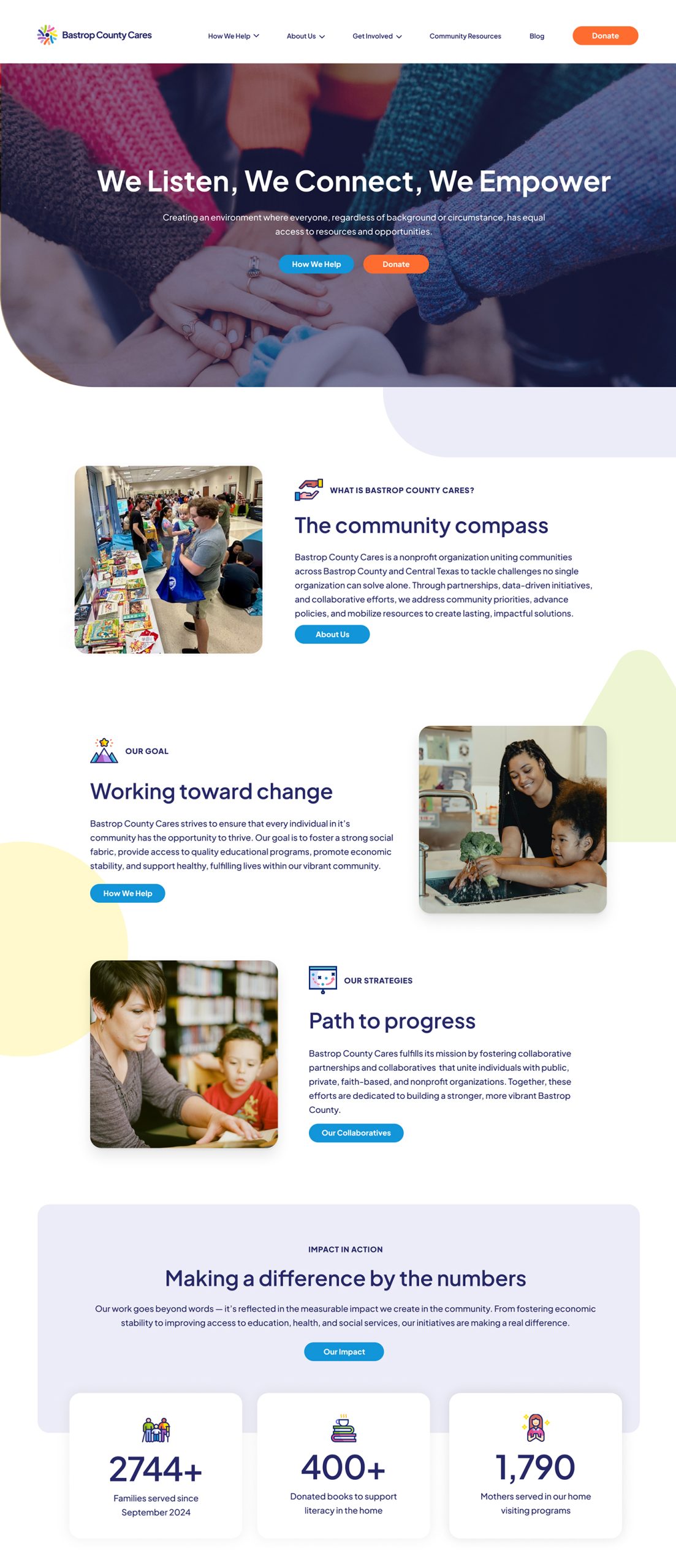Bastrop_County_Cares_Home1 Bastrop County Cares Website Design Home Page