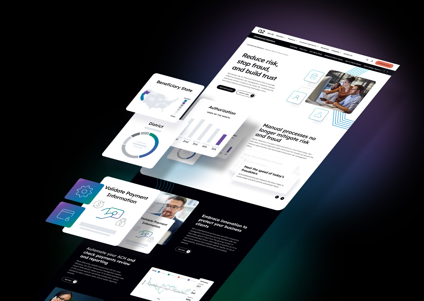 Q2 UI Widget Design in use on web page