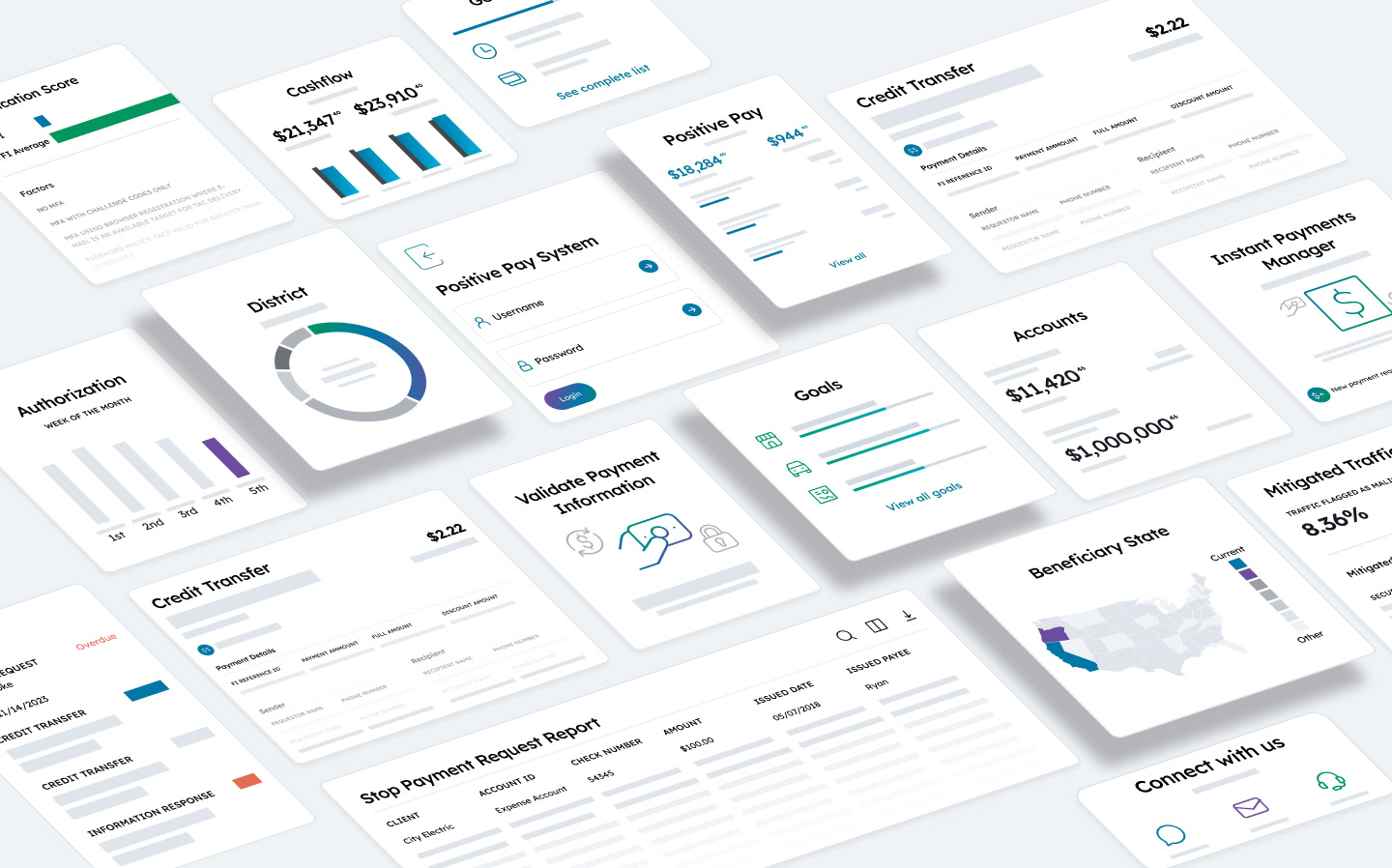 Q2 UI widgets used on new web page deisgn