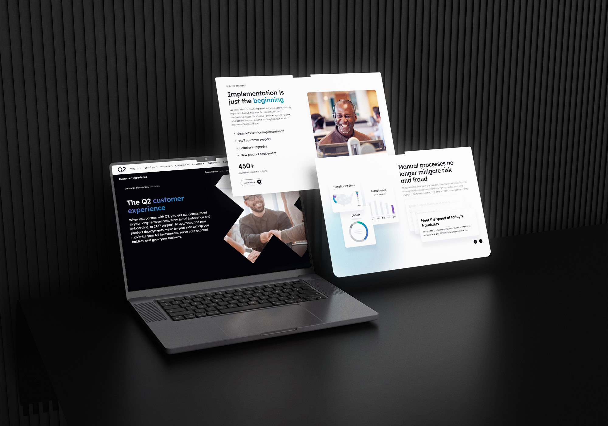 Q2: Scaling an Evolving Fintech Brand Across the Web Q2 Customer Experience Web Page Design